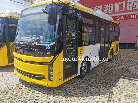 7.7m ZEV Bus Umum Listrik Beban Penuh 200km Pengemudi Kanan Bus Shuttle Scenic