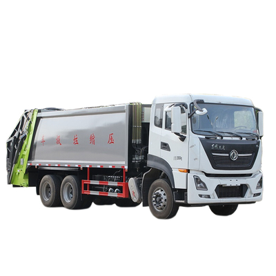 Truk Sanitasi Kota 6x4 Berat Truk 18 Cbm 10Ton Kendaraan Pengumpul Sampah