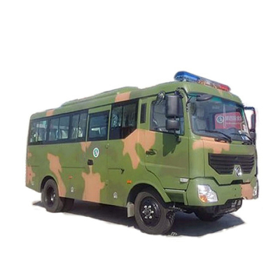 Diesel 170HP Power Custom Kendaraan Militer Off Road 4x4 Bus 6m Body 17 Kursi