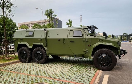 Cina Mempertahankan Peralatan Medan Perang Kendaraan Militer Antipeluru Khusus 6x6 300hp