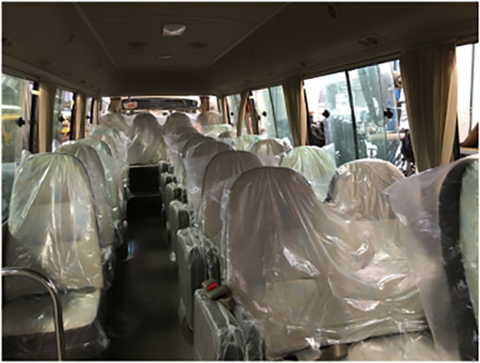 Bus Coaster Transmisi Otomatis Allision 30 Kursi 110km/H Mengekspor Bus Pelatih 7,7m