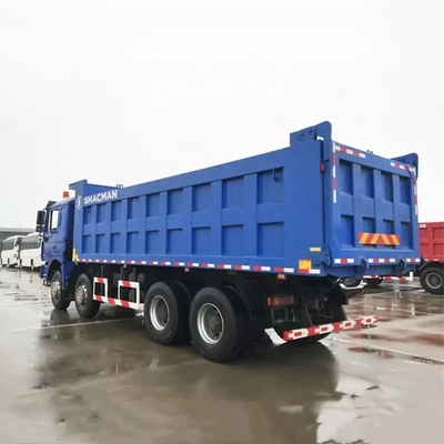 Tugas Berat Shacman F3000 8x4 Dump Truck Euro 2 Emisi 380hp 10MT Diesel Tippers Suspensi Hidrolik Kabin