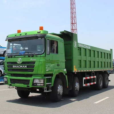 Tugas Berat Shacman F3000 8x4 Dump Truck Euro 2 Emisi 380hp 10MT Diesel Tippers Suspensi Hidrolik Kabin