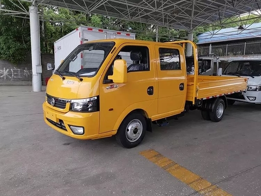 DONGFENG Light Cargo Truck Double Cab Row Tempat Tidur Truk Lampu Kargo Mesin Diesel 90Hp