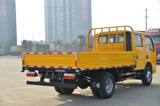 Truk Kargo Ringan 4x2 5 Kursi Truk Kargo Flatbed Ringan 115hp Untuk Penjemputan