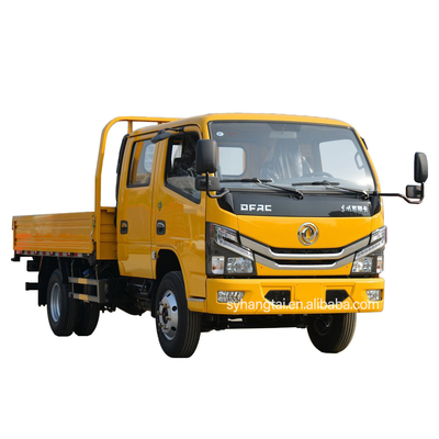 Truk Kargo Ringan 4x2 5 Kursi Truk Kargo Flatbed Ringan 115hp Untuk Penjemputan