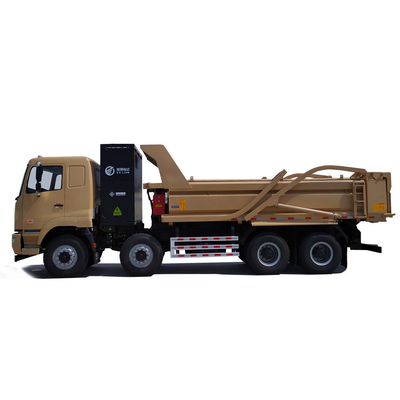 CAMC New Energy Electric Heavy Duty Dump Truck 8x4 12 Roda Swap / Mengisi Baterai Nol Emisi