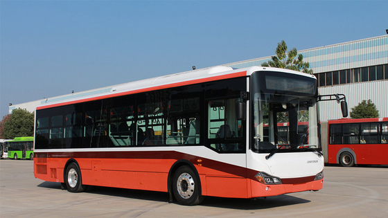 Penggerak Tangan Kanan Bus Kota Listrik 10,5m Lantai Rendah Bus Energi Baru 24 Penumpang