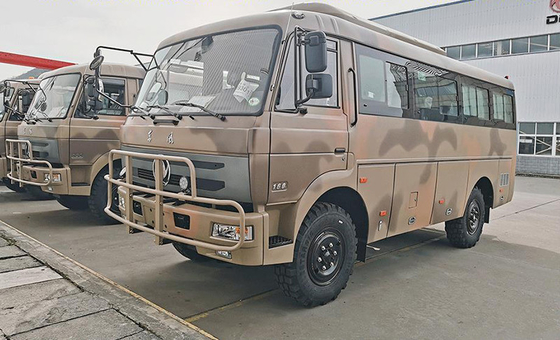 Dongfeng Off Road Kendaraan 4x4 6x6 Off Road Bus 6.7m Tubuh Transmisi Manual