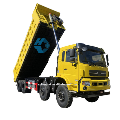 Pertambangan Heavy Dump Truck Logging Transportasi 50 Ton Dump Truck 8x4 12 Roda Mesin Diesel