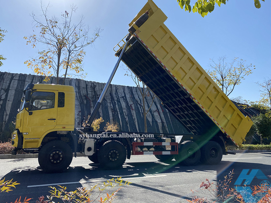 Pertambangan Heavy Dump Truck Logging Transportasi 50 Ton Dump Truck 8x4 12 Roda Mesin Diesel