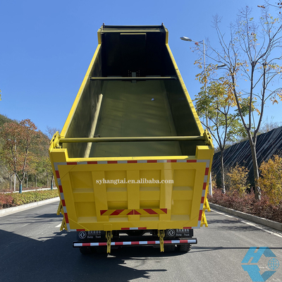 Pertambangan Heavy Dump Truck Logging Transportasi 50 Ton Dump Truck 8x4 12 Roda Mesin Diesel