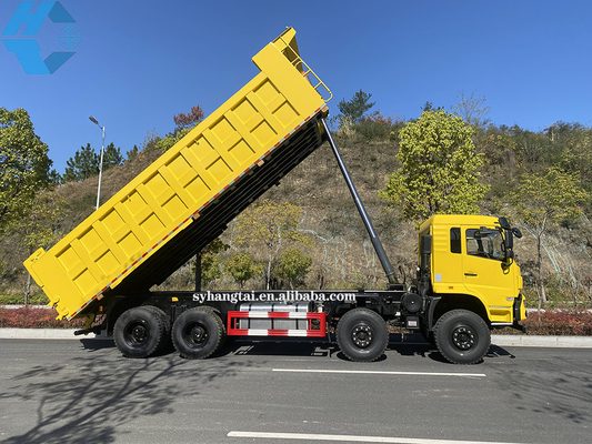 Pertambangan Heavy Dump Truck Logging Transportasi 50 Ton Dump Truck 8x4 12 Roda Mesin Diesel