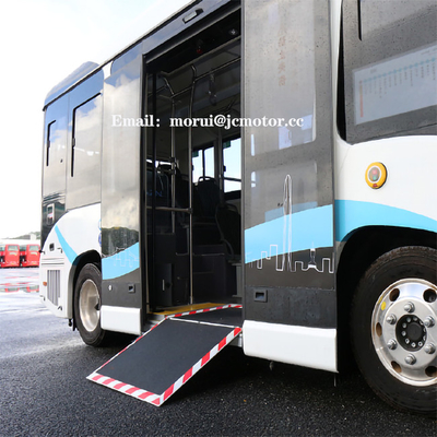Bus Kota Mini Lantai Rendah 12 Kursi 6m Listrik Murni Standar UE CCS2 DC Fast Charge Ebus