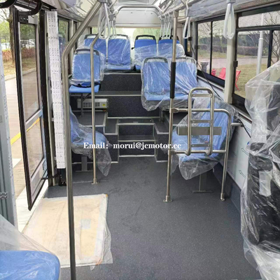 Bus Kota Mini Lantai Rendah 12 Kursi 6m Listrik Murni Standar UE CCS2 DC Fast Charge Ebus