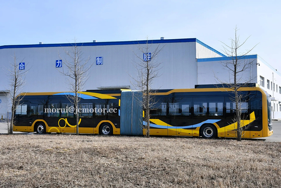 18m Articulated BRT FCV Hydrogen Fuel Cell Electric Public Bus 155 Penumpang 350km Kilometer