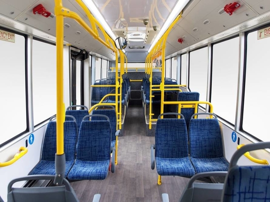 12m FCEV Baterai Bahan Bakar Hidrogen Bus Kota Listrik Lantai Rendah 80km/h Kecepatan maksimum