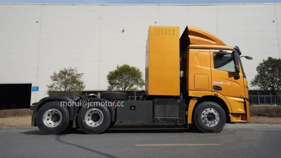 OEM 6x4 Traktor Truk Energi Baru Hidrogen Fuel Cell Truk Transportasi Hutan Berat