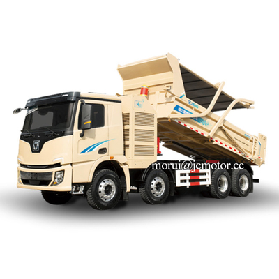 OEM 8x4 Dump Truck Sel Bahan Bakar Hidrogen Energi Baru untuk Pengangkutan Limbah Konstruksi Perkotaan