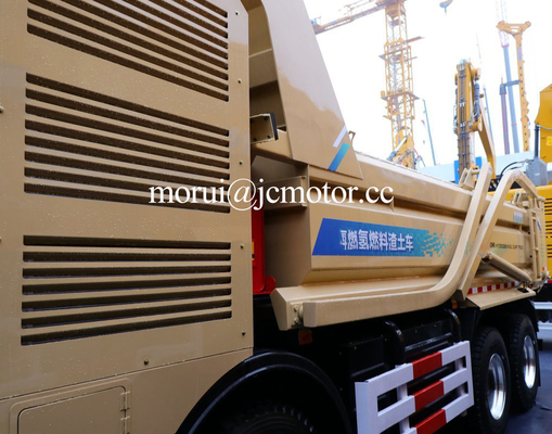 OEM 8x4 Dump Truck Sel Bahan Bakar Hidrogen Energi Baru untuk Pengangkutan Limbah Konstruksi Perkotaan
