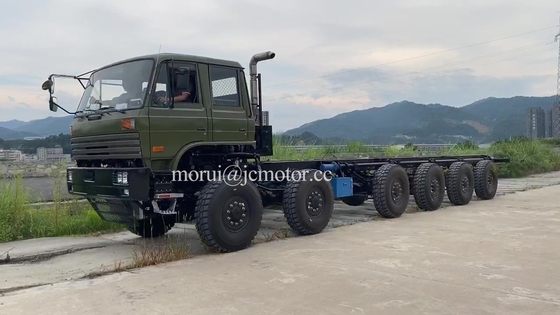 Militer 12 Roda Full Drive Enam Axle Off Road Truck Chassis 12x12 Transporter Erector Launcher