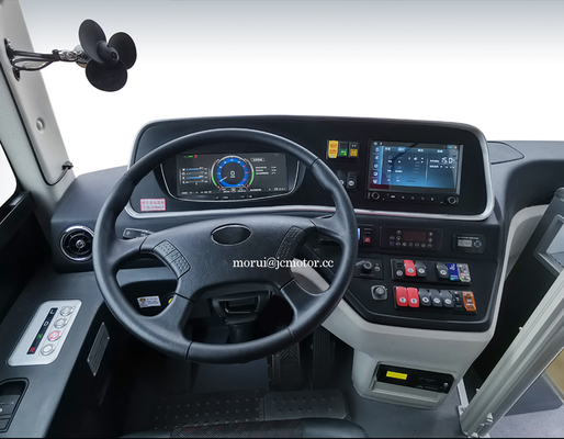6.7m New Energy ZEV Electric Bus Umum 45 Penumpang Beban Penuh 200KM Scenic Shuttle Bus