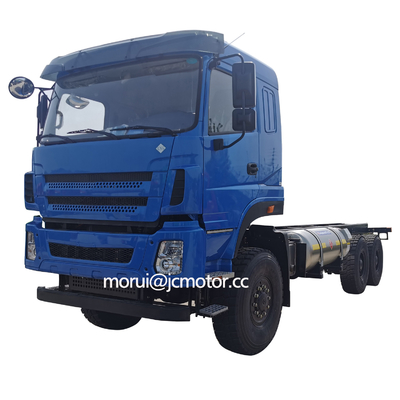 Truk khusus 25ton sampai 35ton Mesin LNG 6x6 Crane Gurun Off Road Full Drive Chassis Truk Penyelamat