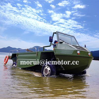 Kendaraan Amfibi Off-Road Custom 4WD 1000kg/10-Person Kapasitas Versi hibrida &amp; bahan bakar untuk darat &amp; air