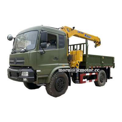 Torsen kunci diferensial 4x4 Truk-mounted Crane Full Time 4WD Off Road Kendaraan 9 Ton Kapasitas muatan