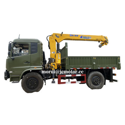 Torsen kunci diferensial 4x4 Truk-mounted Crane Full Time 4WD Off Road Kendaraan 9 Ton Kapasitas muatan