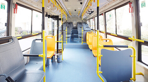 6,5 Meter Bus Kota Listrik Penuh 16 Kursi Jarak Roda 3300mm Warna Disesuaikan