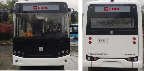 6,5 Meter Bus Kota Listrik Penuh 16 Kursi Jarak Roda 3300mm Warna Disesuaikan