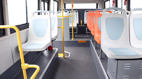 22 Seater Luxury Electric City Bus Mileage 300 - 440KM Kecepatan Maks 69Km/jam