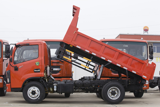 Euro 4 Truk Tipper DONGFENG Mesin YUCHAI Kemudi Kiri 3.7m