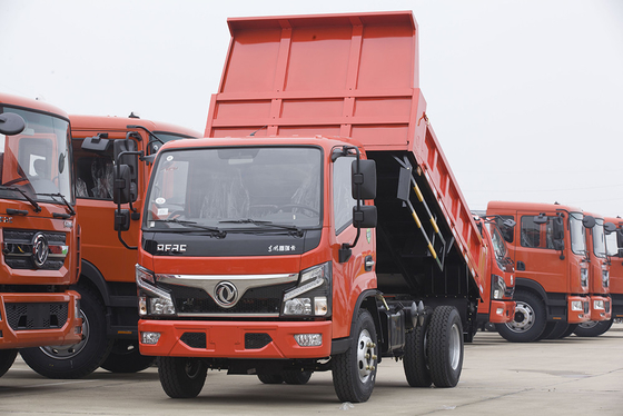 Euro 4 Truk Tipper DONGFENG Mesin YUCHAI Kemudi Kiri 3.7m