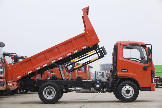 Euro 4 Truk Tipper DONGFENG Mesin YUCHAI Kemudi Kiri 3.7m