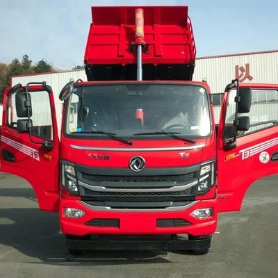 GVW 165HP Mesin Diesel Truk Tipper 4x2 18 Ton Dump Truck Jarak sumbu roda 3550mm