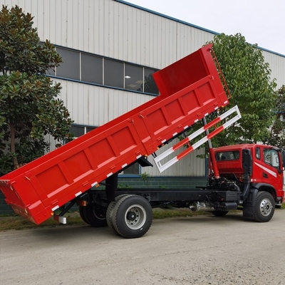 GVW 165HP Mesin Diesel Truk Tipper 4x2 18 Ton Dump Truck Jarak sumbu roda 3550mm