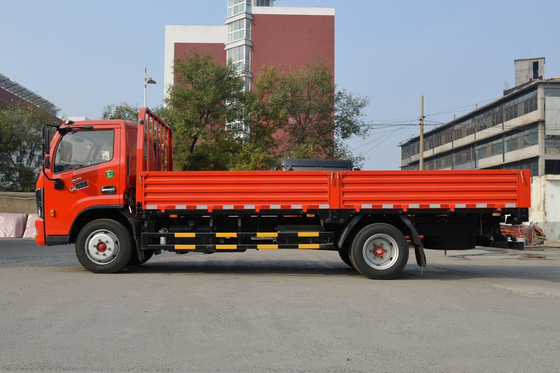 DongFeng DFAC 4x2 Plat Kolom Truk Medium Kargo 190HP Mesin YUCHAI Besar Ton Gandar Belakang