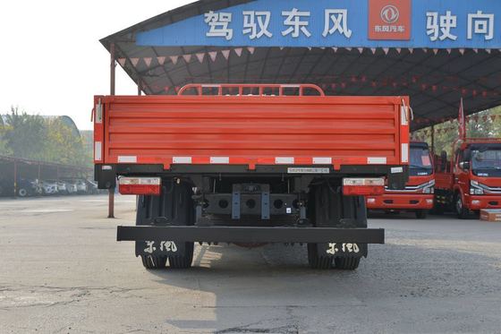 DongFeng DFAC 4x2 Plat Kolom Truk Medium Kargo 190HP Mesin YUCHAI Besar Ton Gandar Belakang