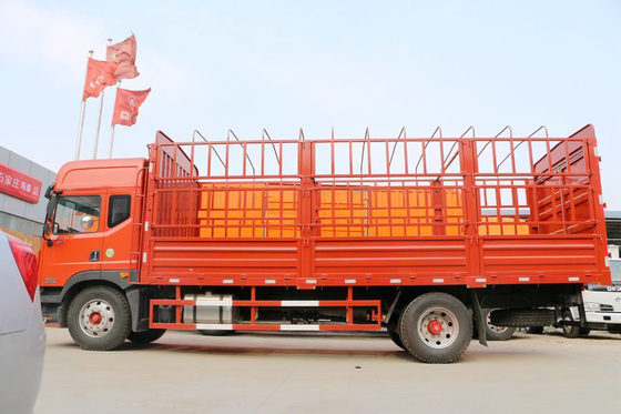 Truk Kargo Angkutan Pagar Sedang Drive Kiri Truk Diesel 6 Cyl