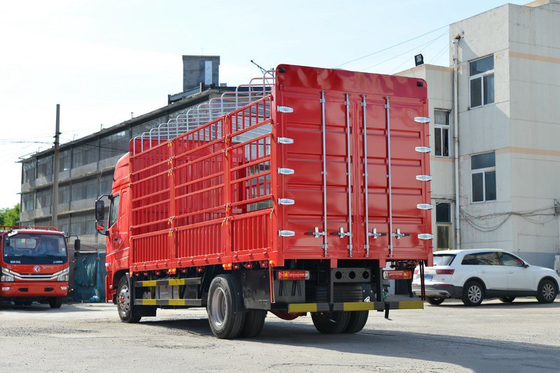 Truk Pengangkut Kargo Pengiriman Pagar DongFeng D9K 4x2 Baris Tunggal