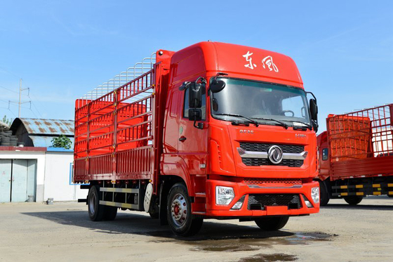 Truk Pengangkut Kargo Pengiriman Pagar DongFeng D9K 4x2 Baris Tunggal