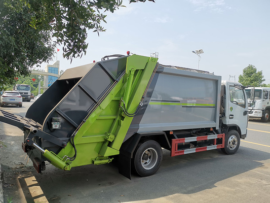 Truk Sampah Kota 4x2 Roda 3300mm Wheelbase Truk Pengangkut Sampah