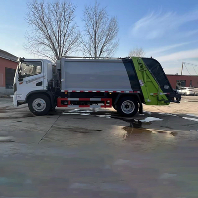 4x2 Truk Sanitasi Kota Diesel 8Cbm Tempat Sampah Koleksi Pemadat Sampah