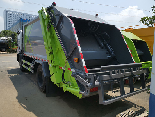 4x2 Truk Sanitasi Kota Diesel 8Cbm Tempat Sampah Koleksi Pemadat Sampah