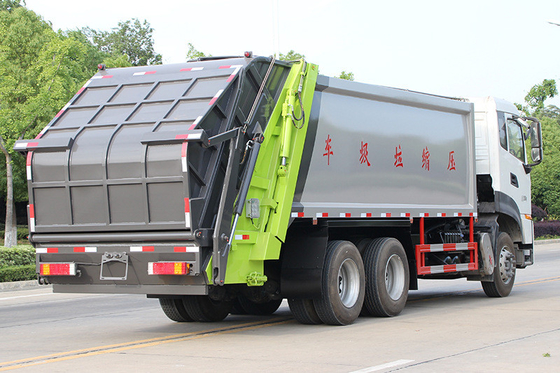 Truk Sanitasi Kota 6x4 Berat Truk 18 Cbm 10Ton Kendaraan Pengumpul Sampah