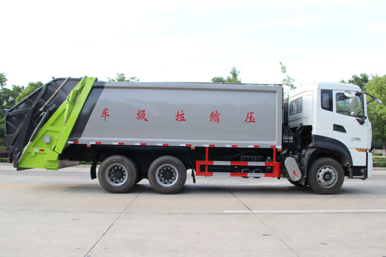 Truk Sanitasi Kota 6x4 Berat Truk 18 Cbm 10Ton Kendaraan Pengumpul Sampah