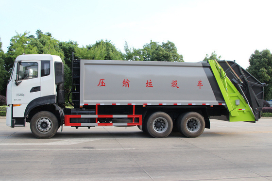 Truk Sanitasi Kota 6x4 Berat Truk 18 Cbm 10Ton Kendaraan Pengumpul Sampah