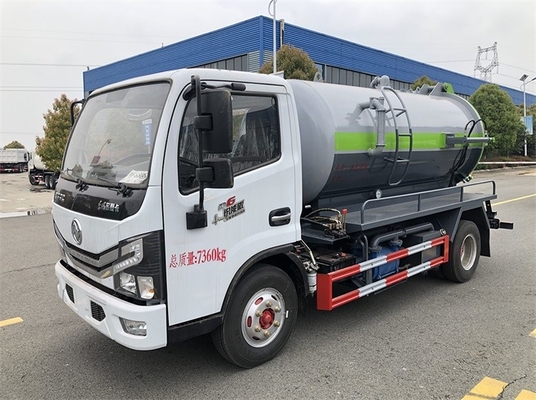 Tanker Vakum Limbah DONGFENG Kecil 6MT Tangki Mesin Diesel 4.7 Cbm